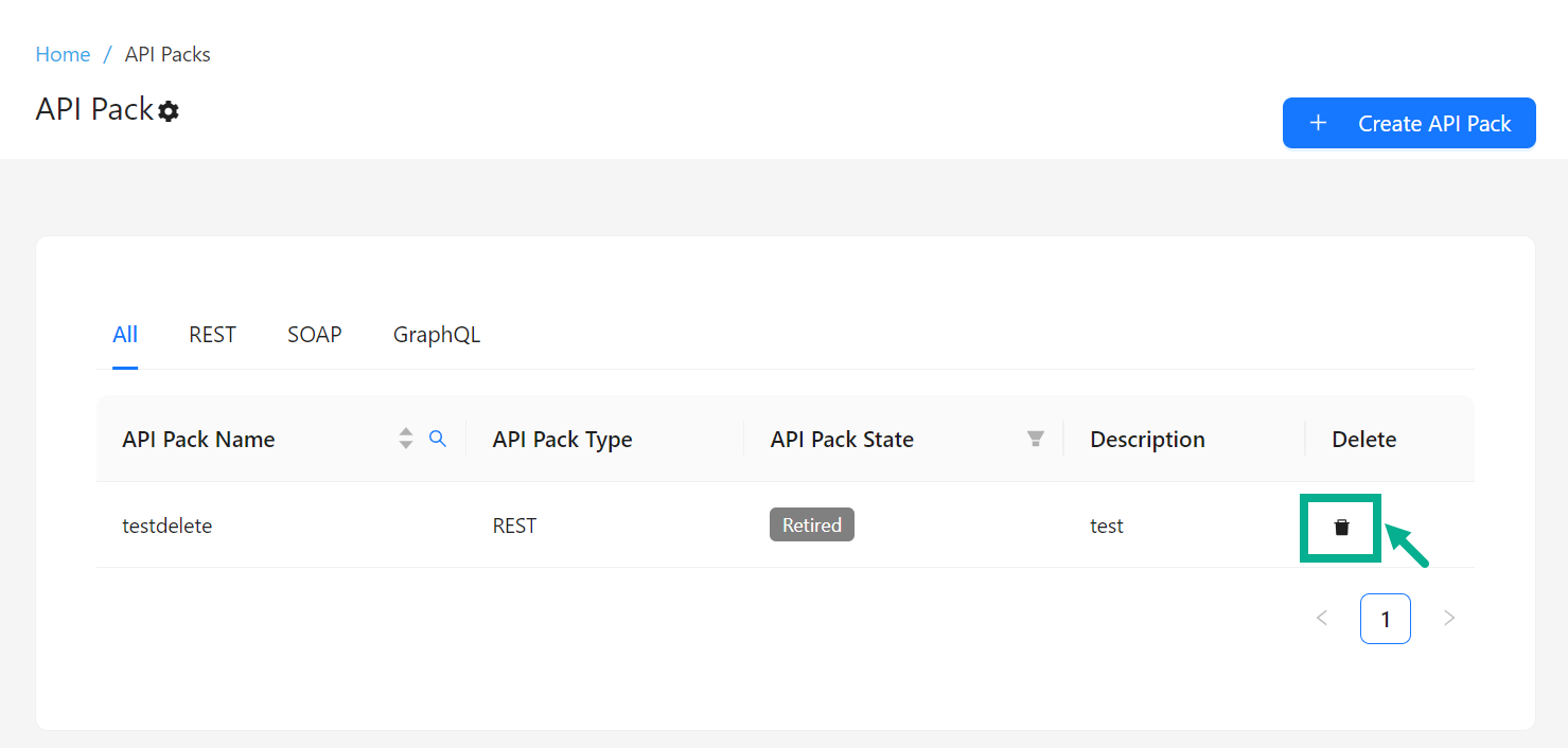 deletedraftapipackout