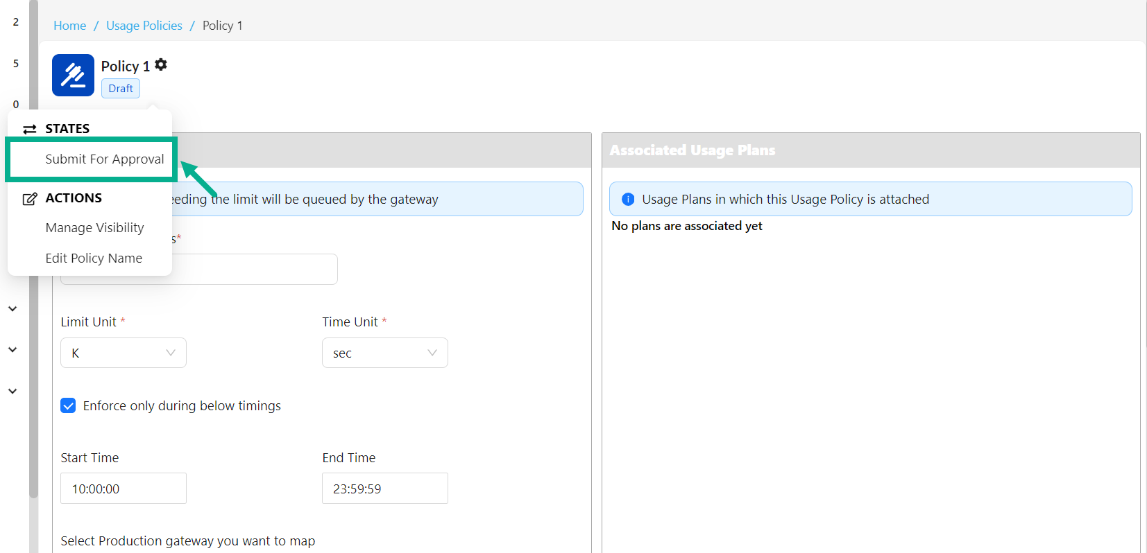 submitpolicyforapproval