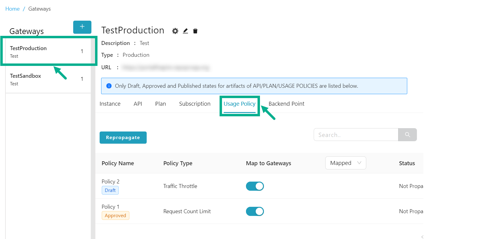 unmapusagepolicygateway